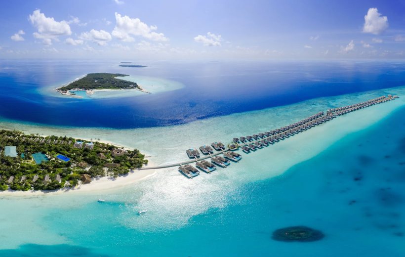 Aerial Photography of Sand Bars