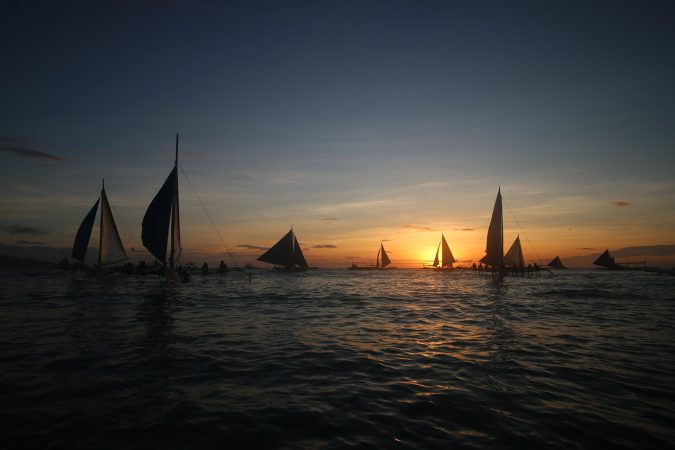 boracay, sunset, philippines