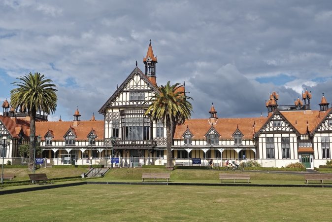 new zealand, rotorua, tudor towers