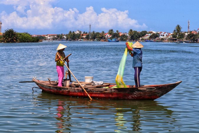 vietnam, mekong, fisherman