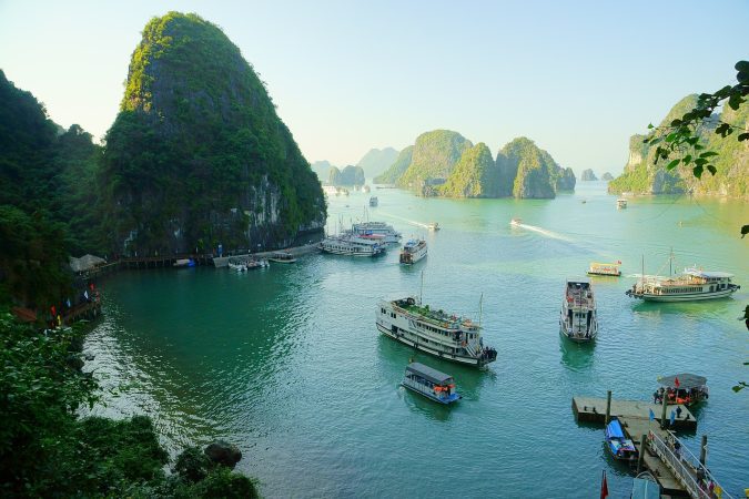 vietnam, halong bay, ship